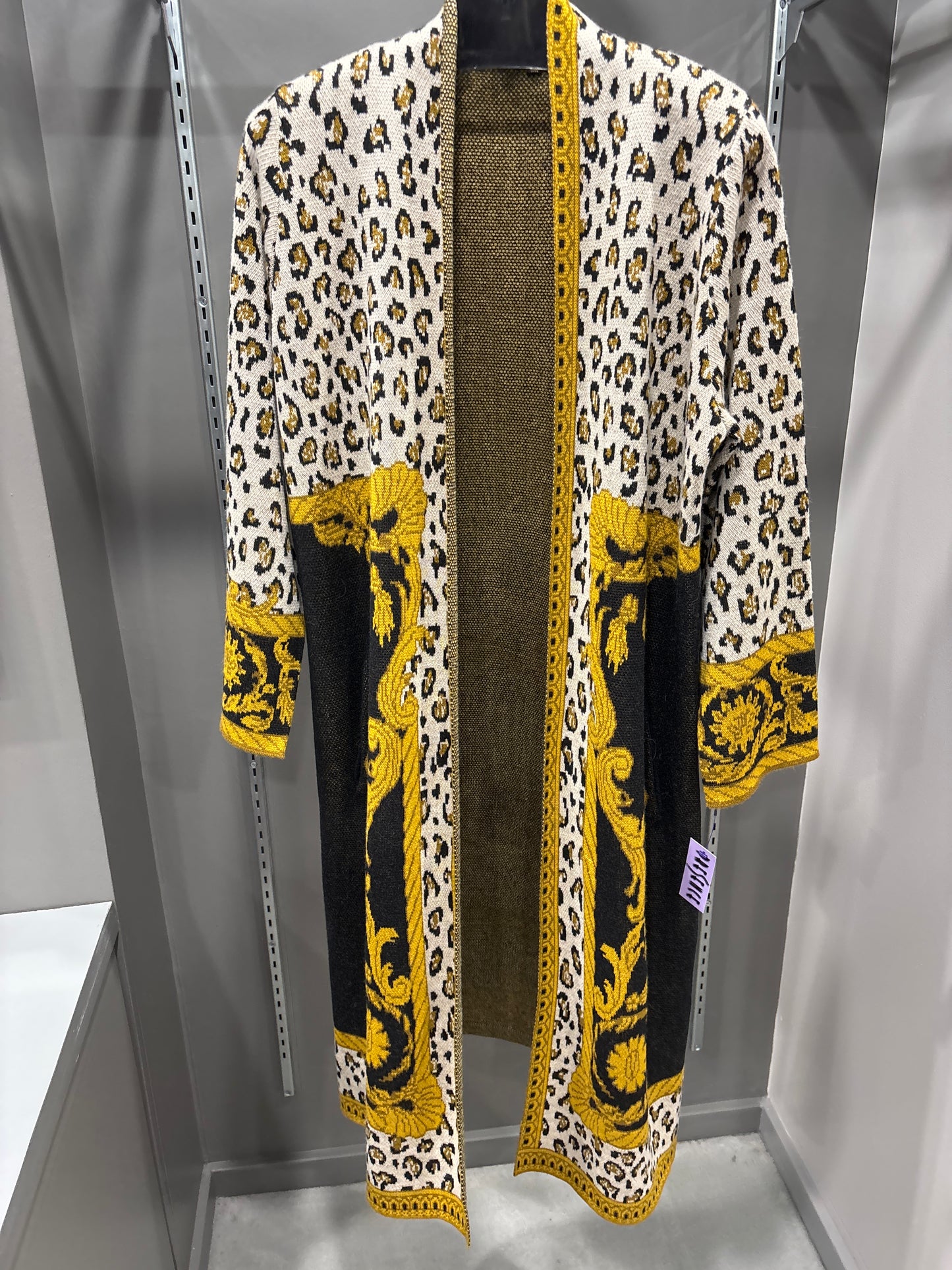 LEOPARD SWEATER COAT