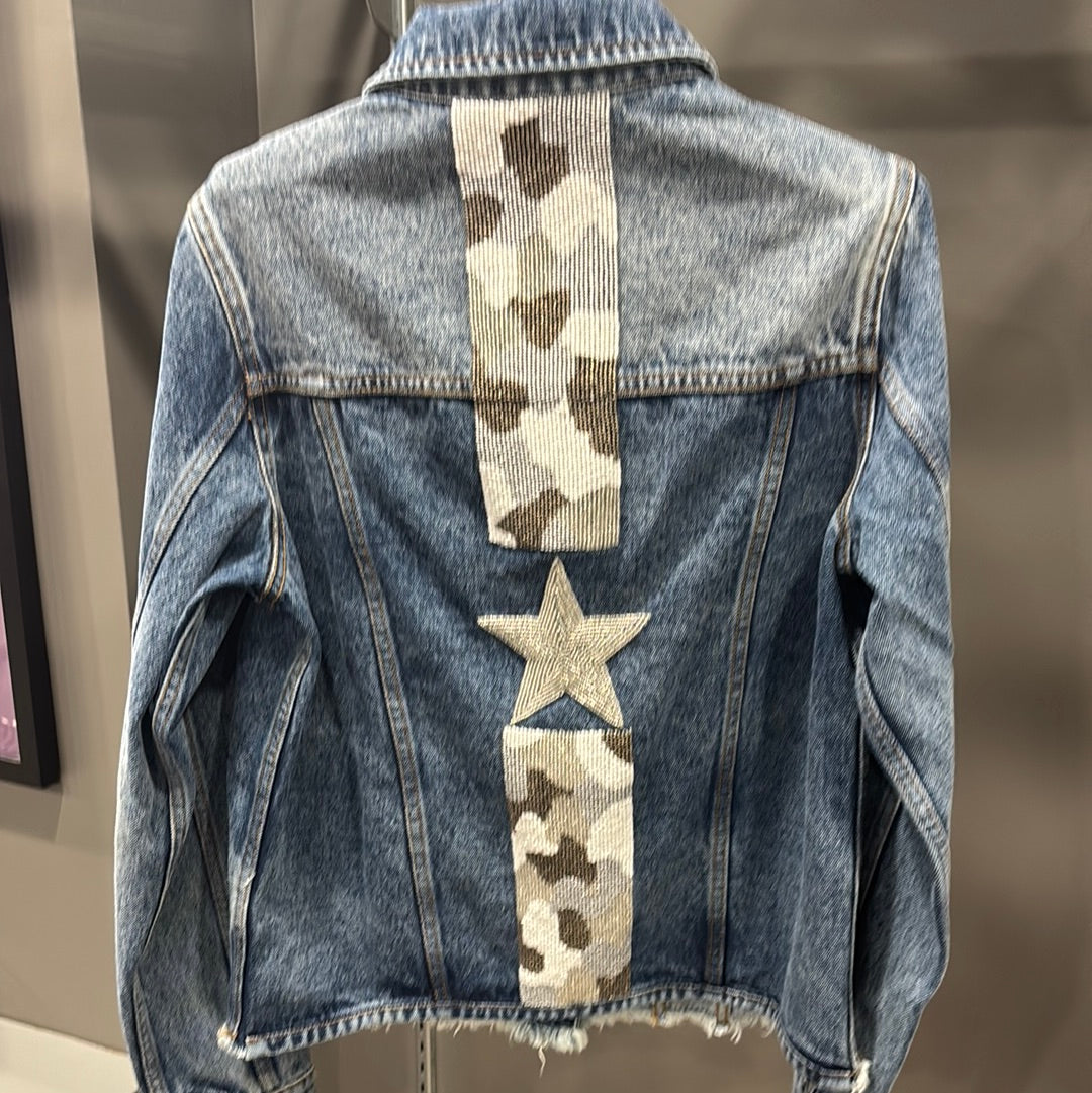 BEADED JEAN JACKET