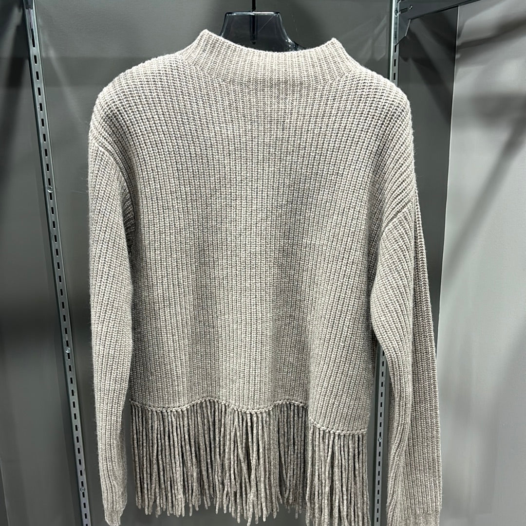 SHAKER FRINGE MERINO SWEATER