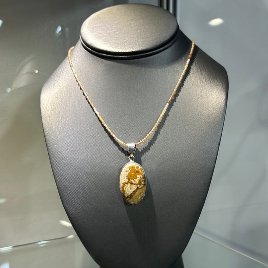 SAND SEMI PRECIOUS NECKLACE