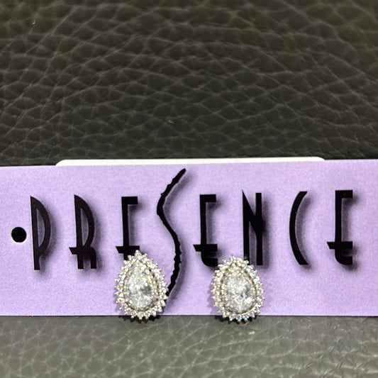 STERLING SILVER CZ EARRING
