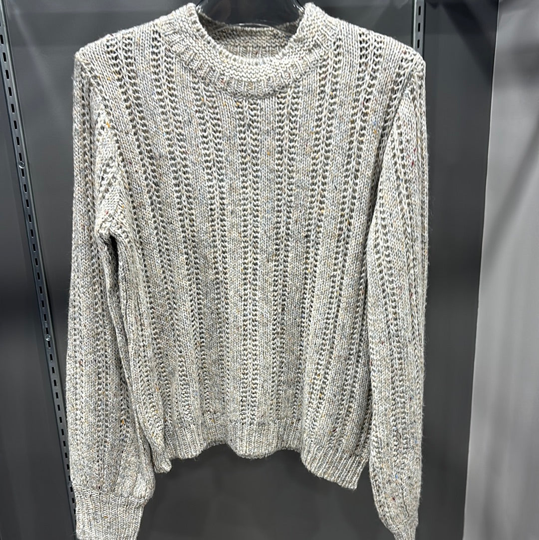 HEATHERED NEUTRAL SWEATER
