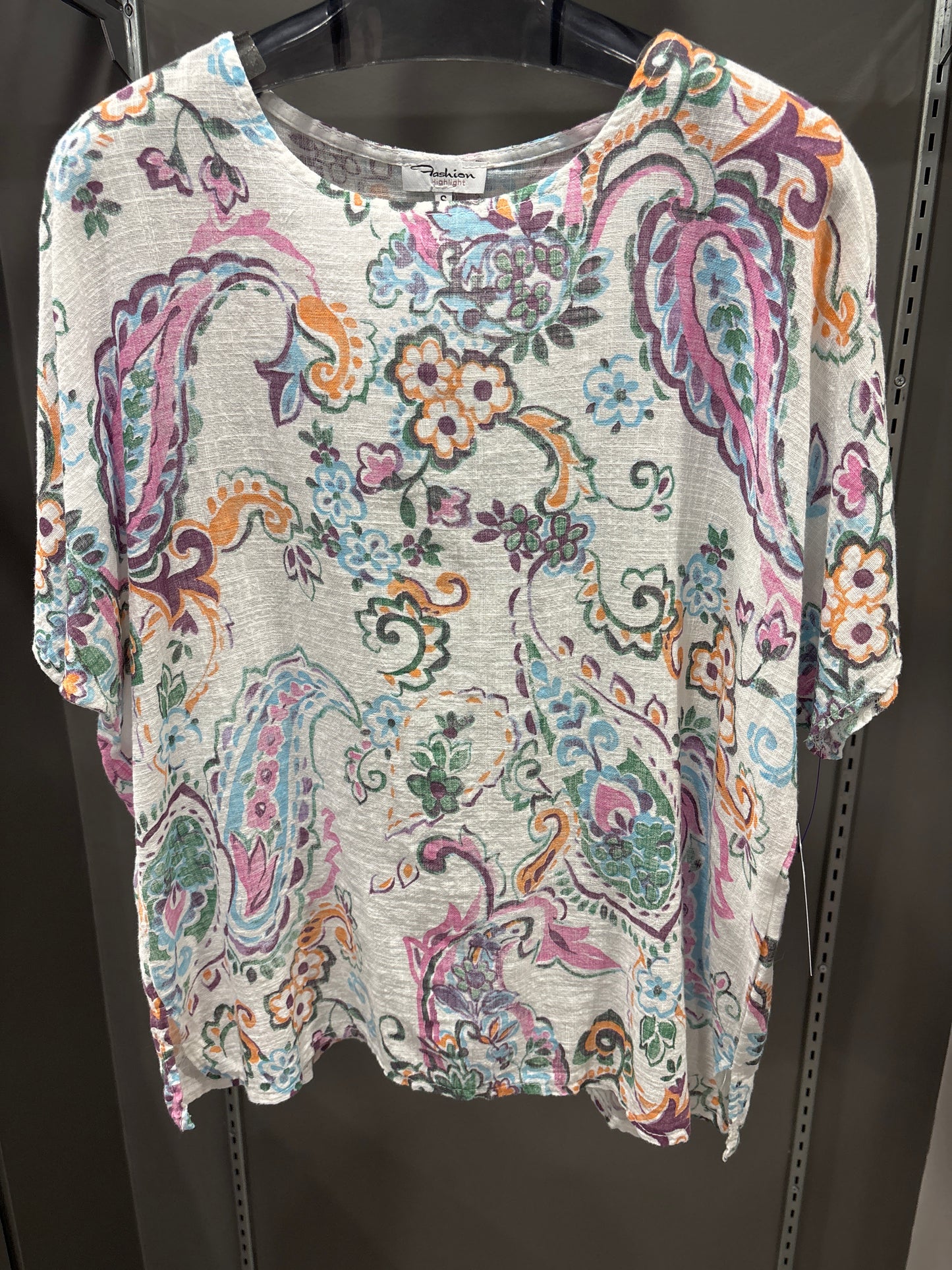 PAISLEY LINEN TOP