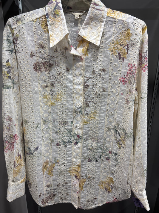 EYELET BLOUSE FLORAL