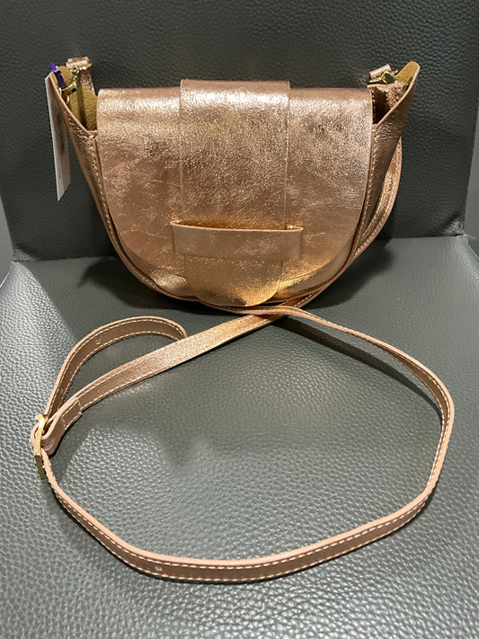 ROSE GOLD ITALAN LEATHER BAG