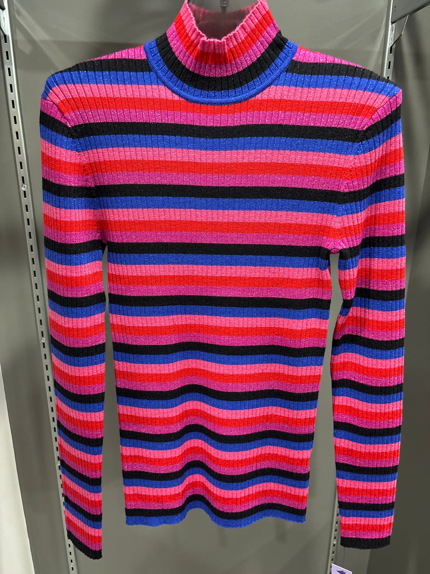 STRIPED TURTLENECK SWEATER