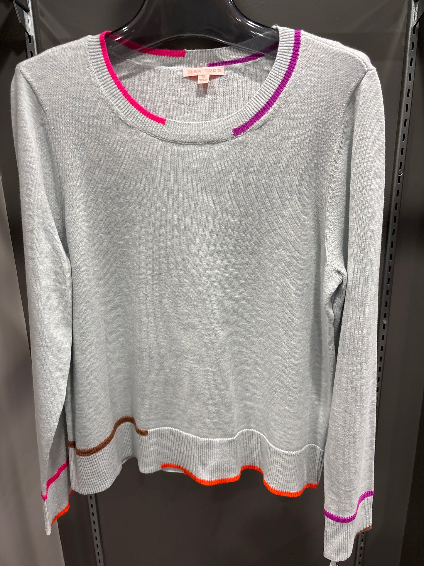 BLUE SKY COLORBLOCK SWEATER