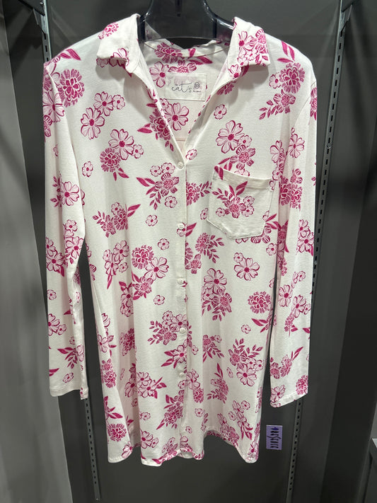 FLOWER PAJAMA DRESS