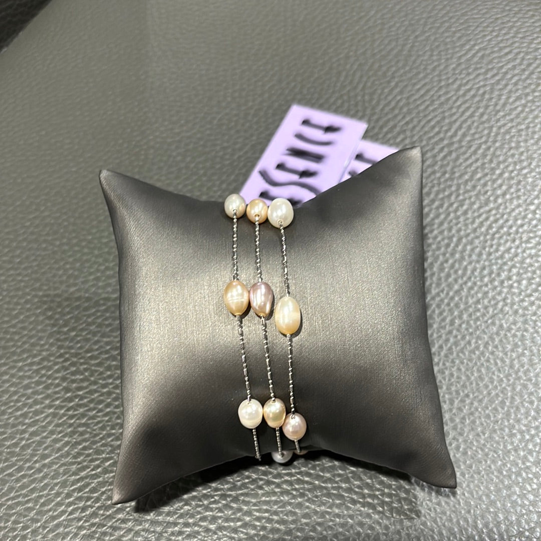STERLING SILVER PEARL BRACELET