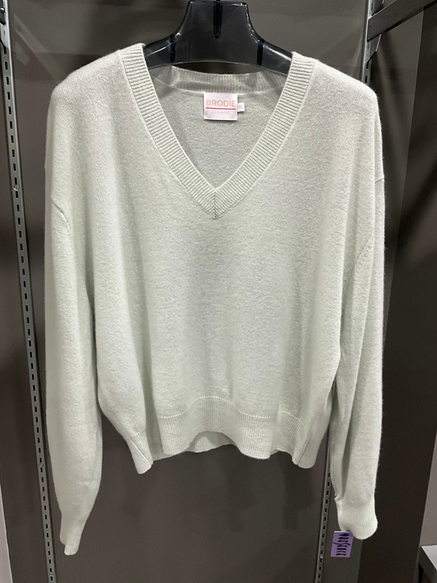SEAFOAM CASHMERE SWEATER