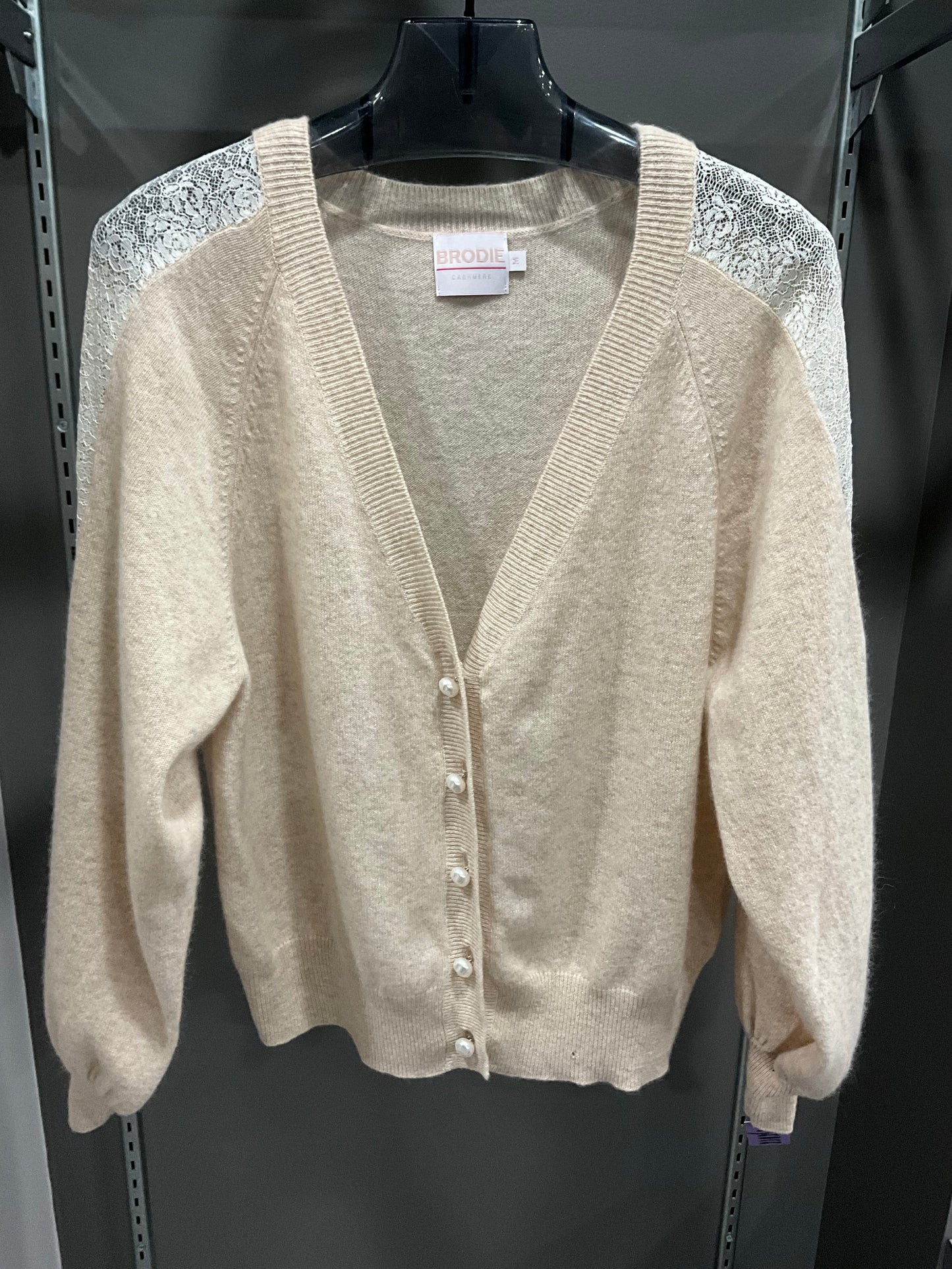 PEARL CASHMERE CARDI
