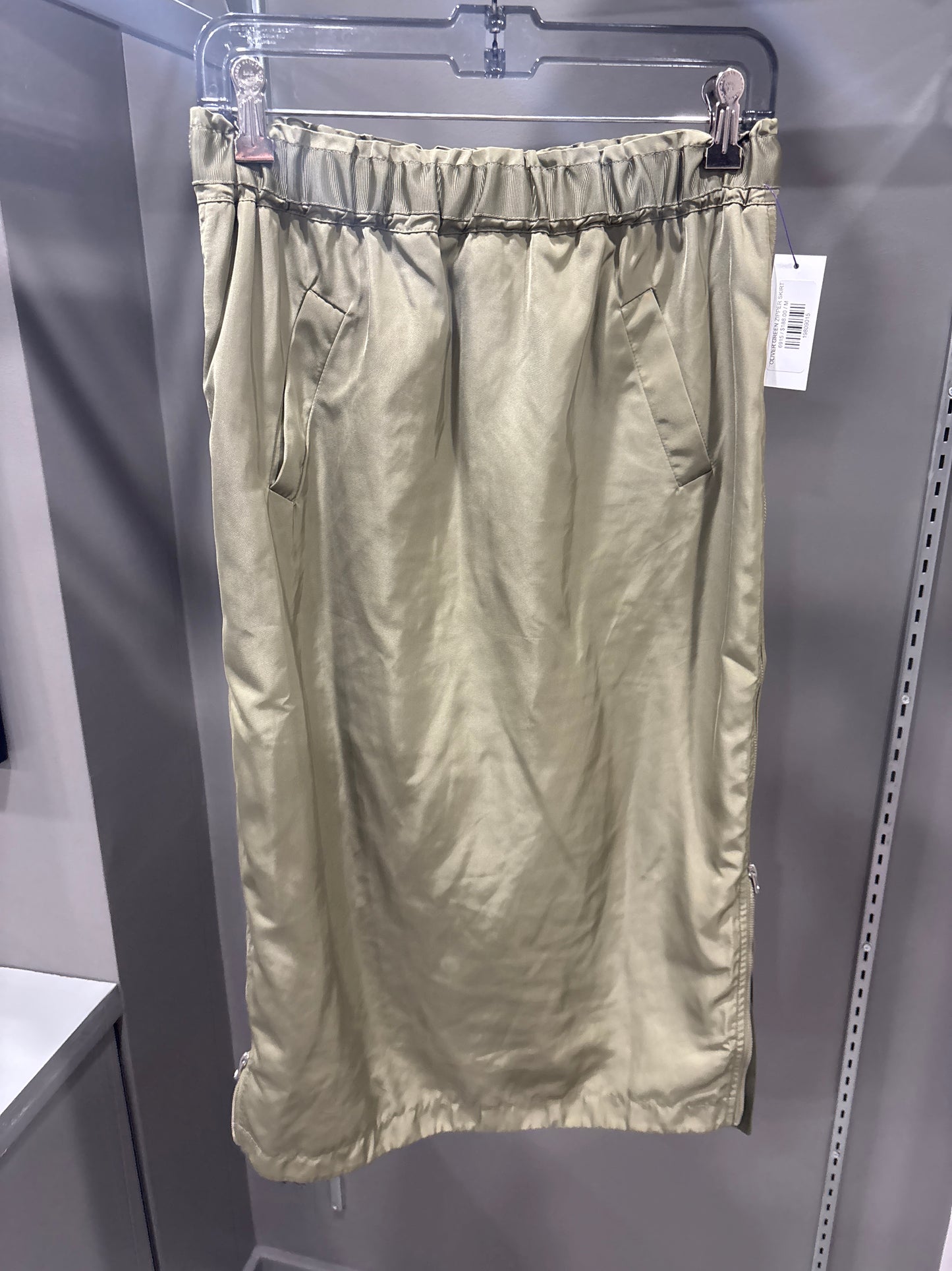 OLIVER GREEN ZIPPER SKIRT