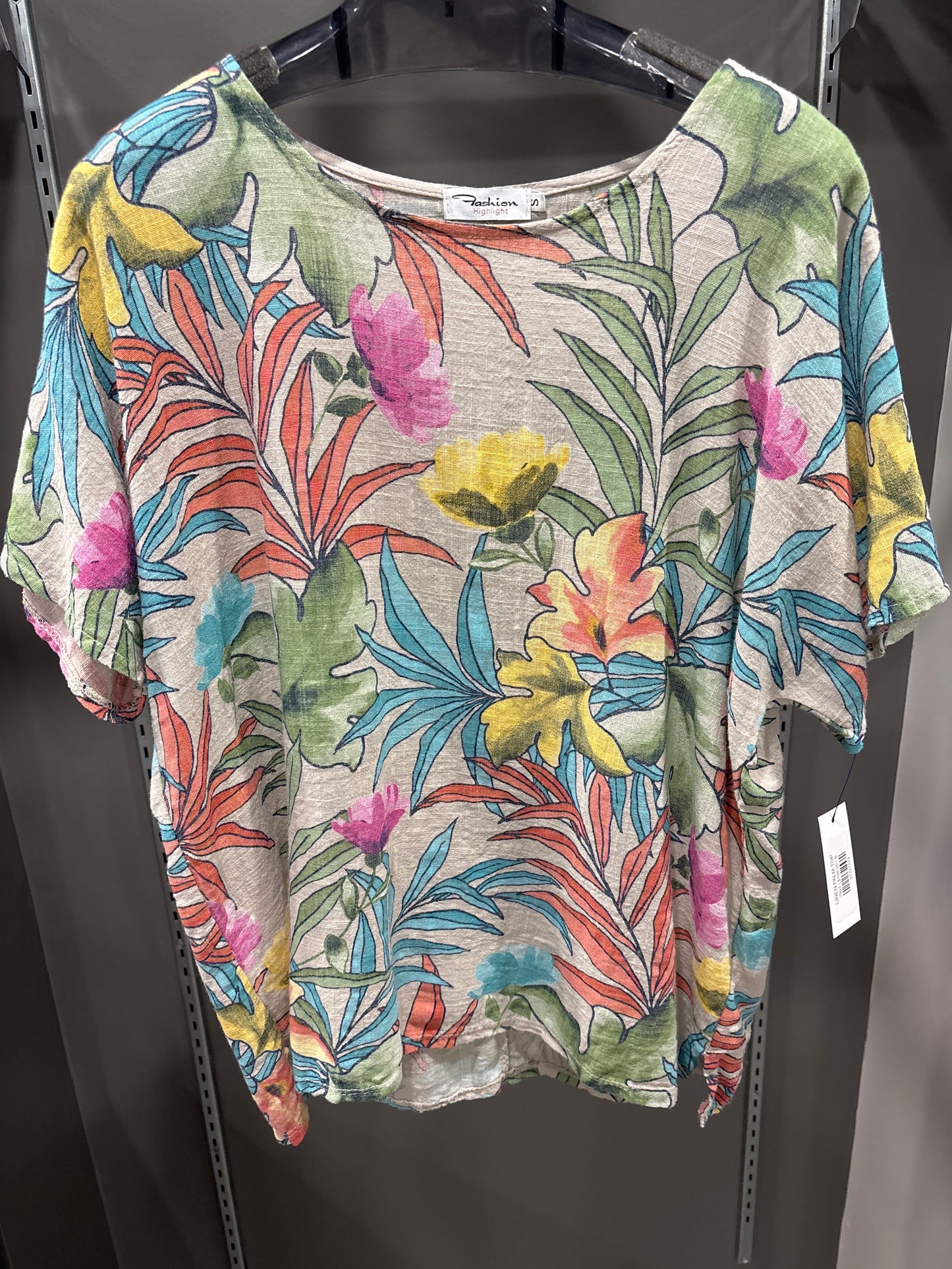 LINEN PALM TOP