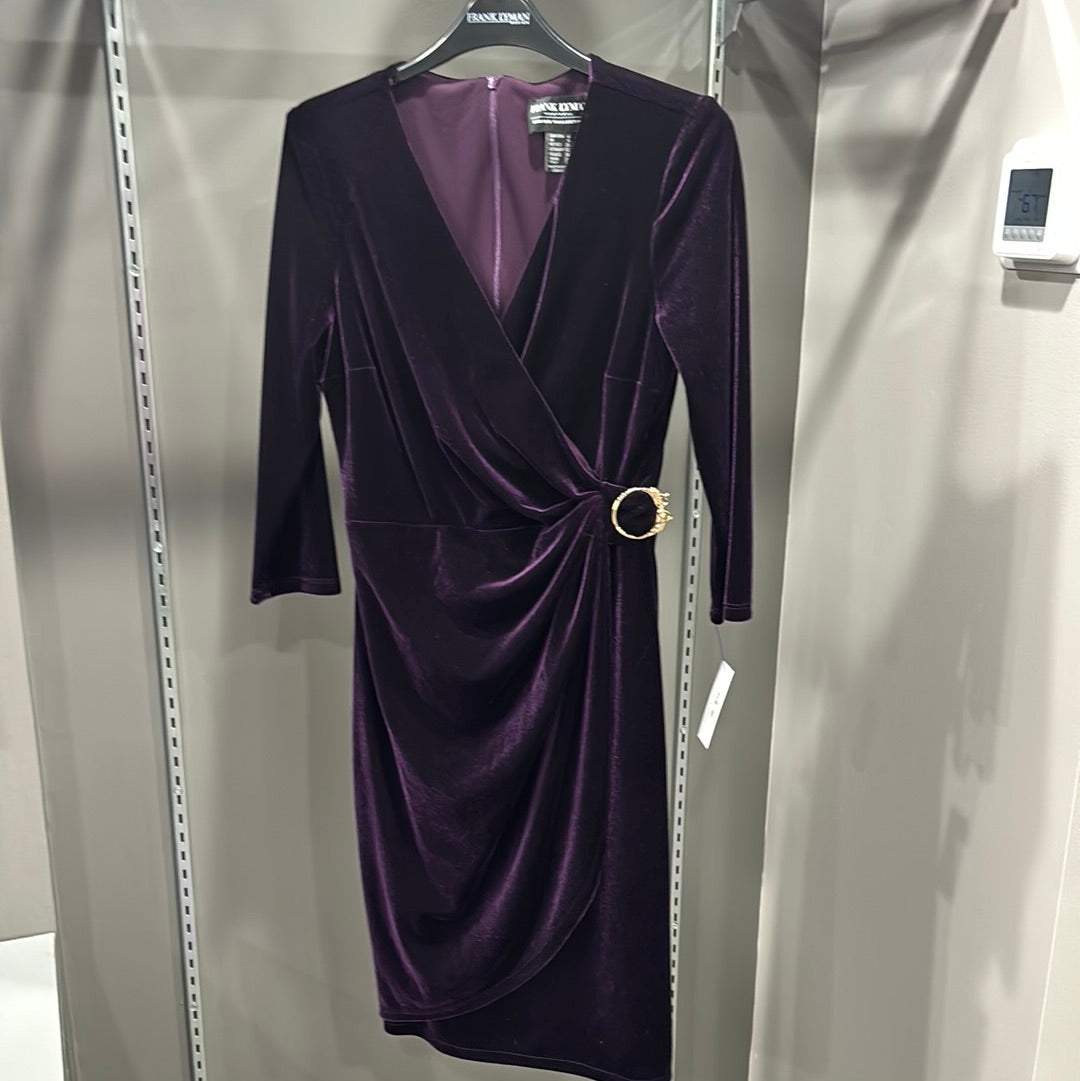 PURPLE VELVET DRESS