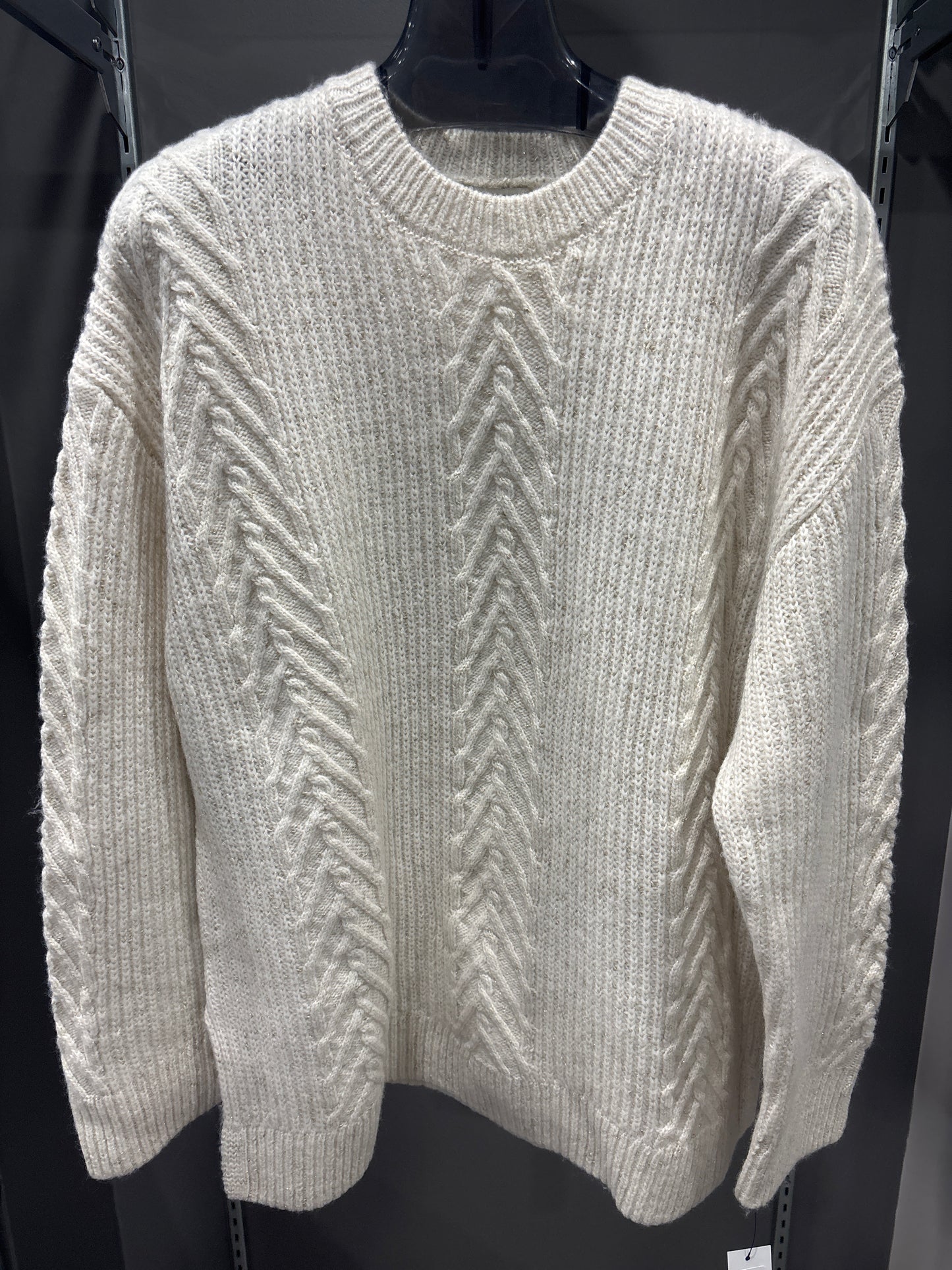 METALLIC THREAD SWEATER