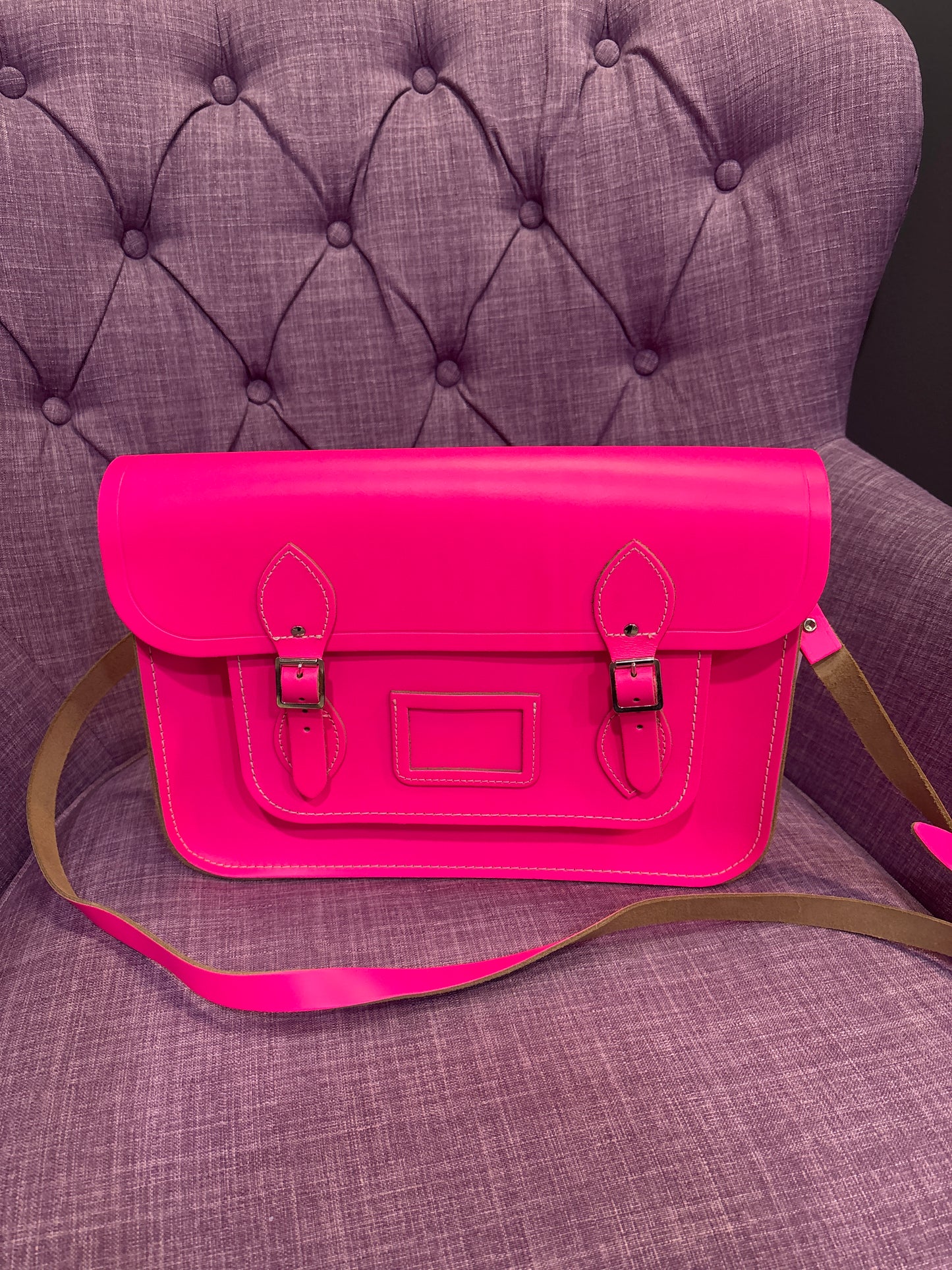 LEATHER CAMBRIDGE SATCHEL BAG