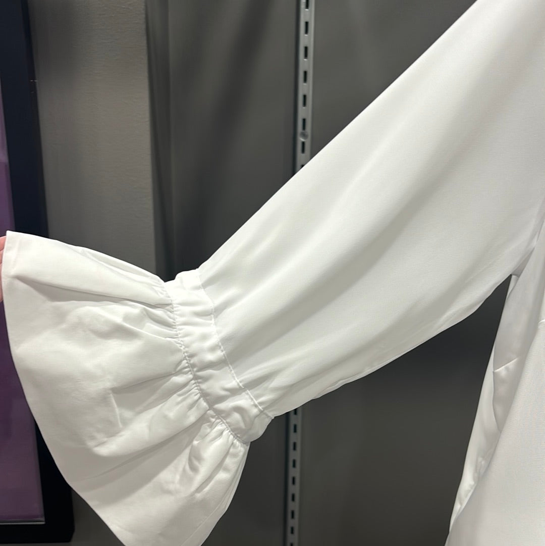 DRAMA SLEEVE CHIFFON BLOUSE