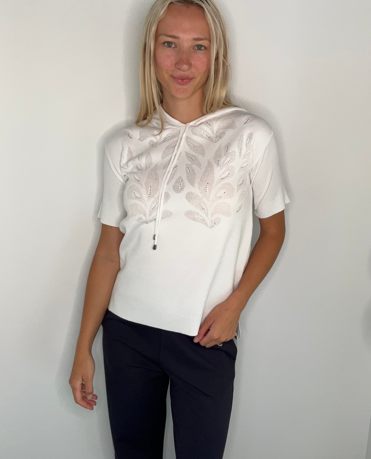 CRYSTAL HOODED SWEATER