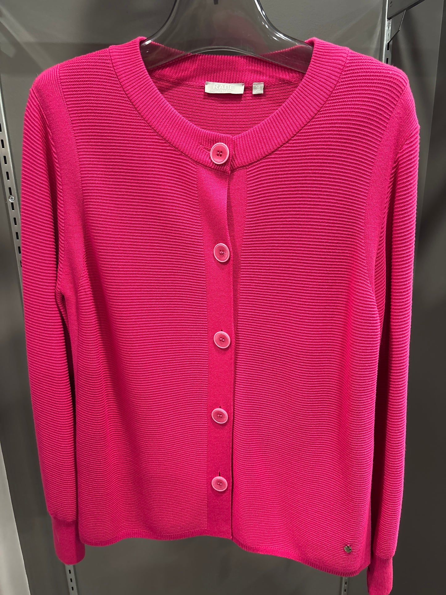 PINK BUTTON SWEATER