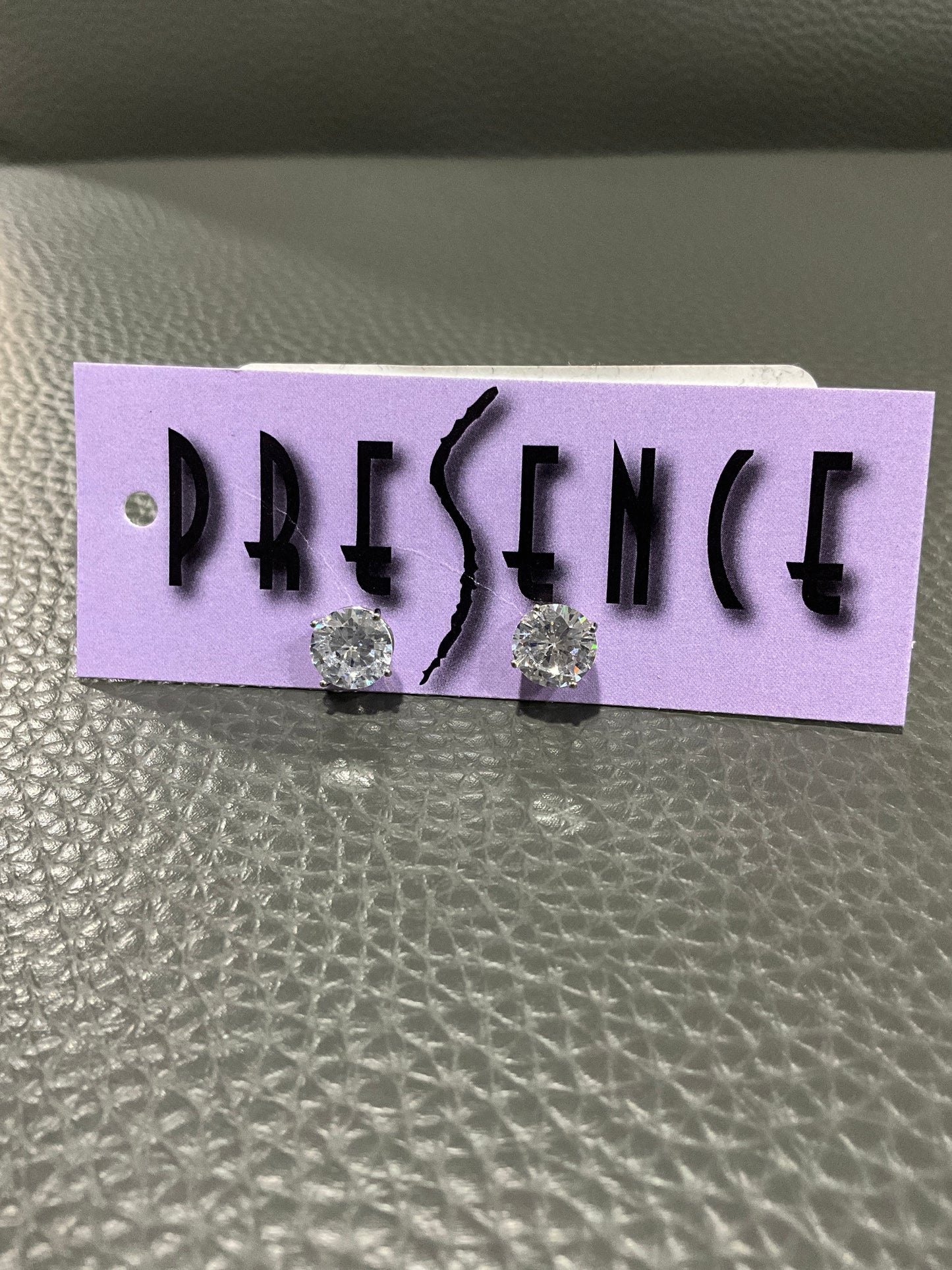 CUSHION CUT CUBIC ZIRCONIA STERLING EARRING
