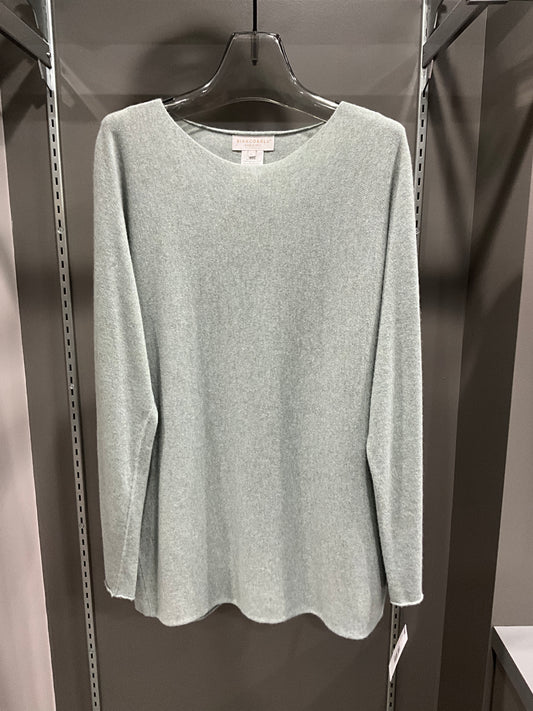 ITALIAN HEATHERED CASHMERE BLEND SWEATER