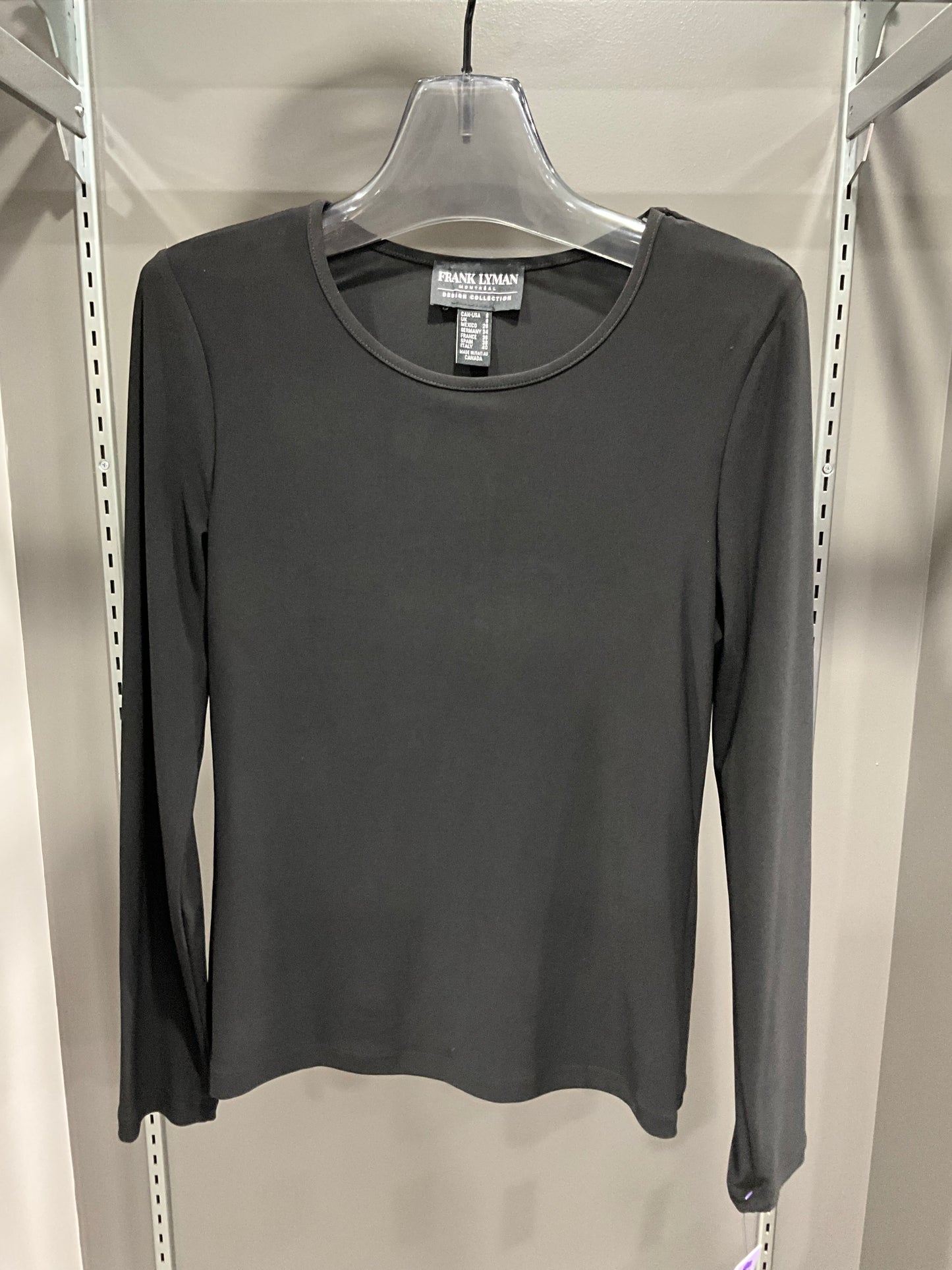 BLACK BASIC LONG SLEEVE TOP