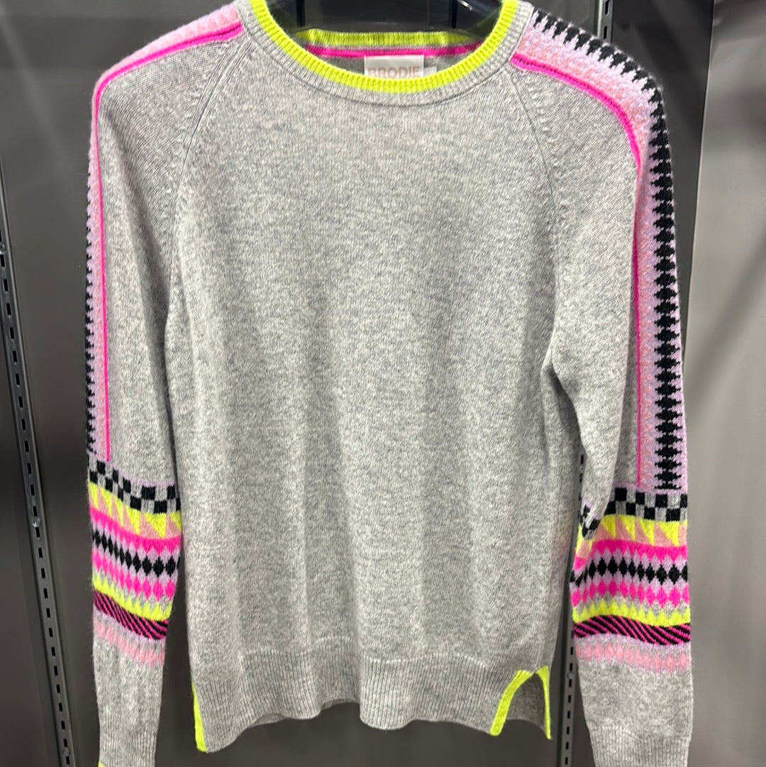 NEON FAIRISLE CASHMERE SWEATER