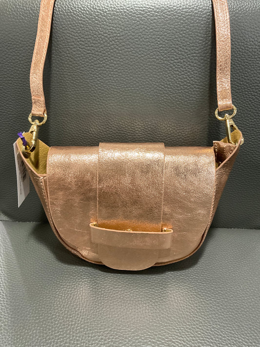 ROSE GOLD ITALAN LEATHER BAG