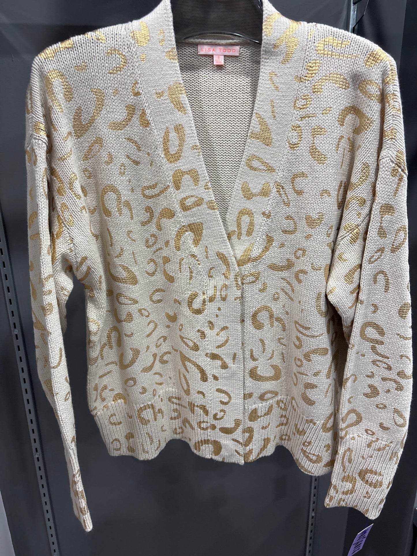 METALLIC ANIMAL SWEATER