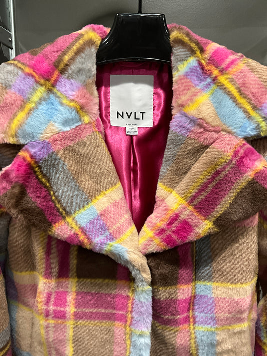 BRIGHT PINK PLAID COAT