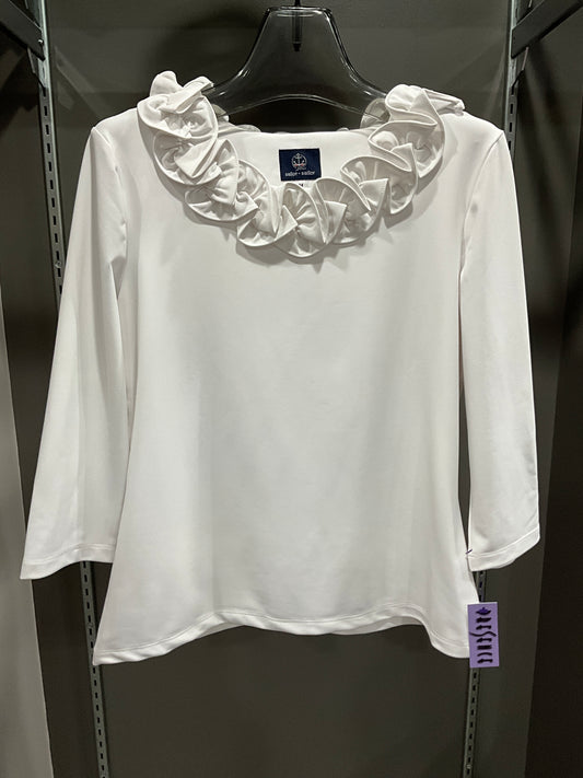 RUFFLE MY FEATHERS TOP