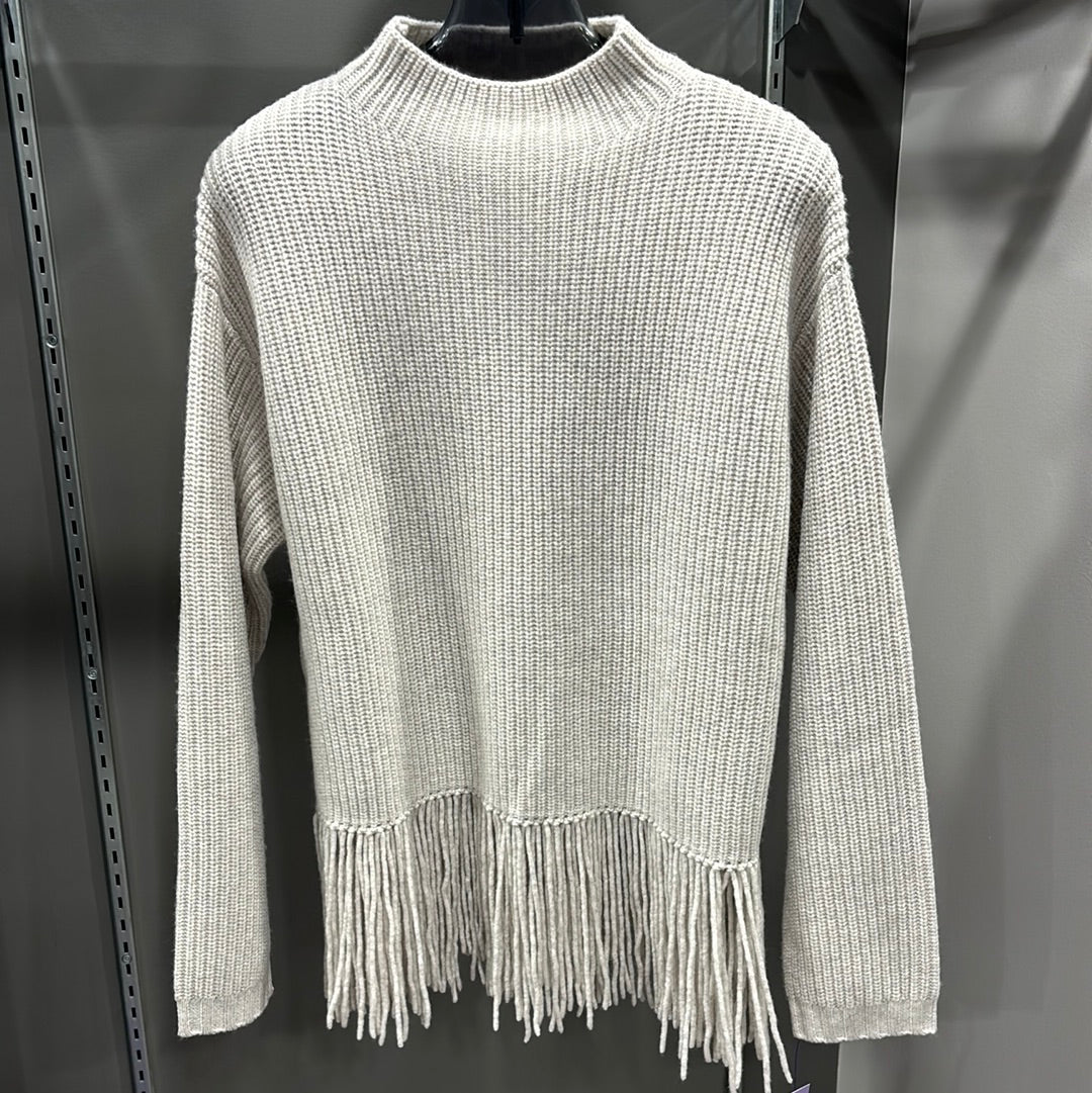 SHAKER FRINGE MERINO SWEATER