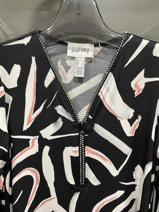CRYSTAL ZIPPER ABSTRACT TOP