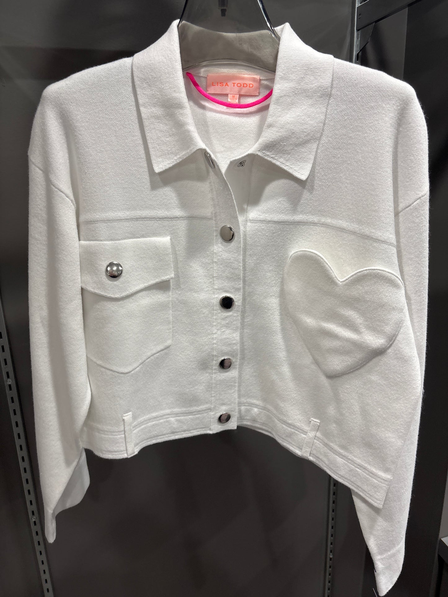 HEART SWEATER JACKET
