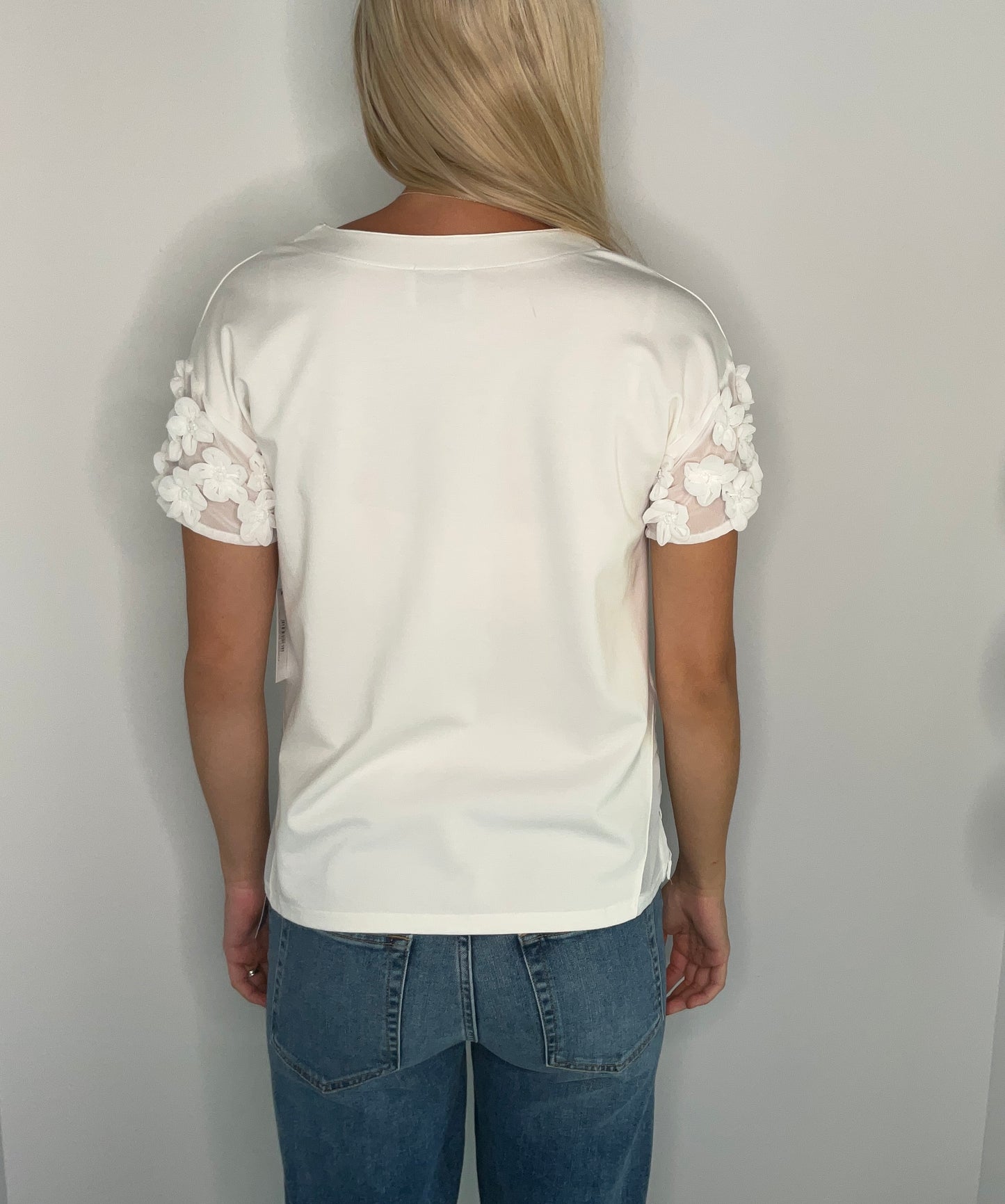 FLOWER SLEEVE TOP