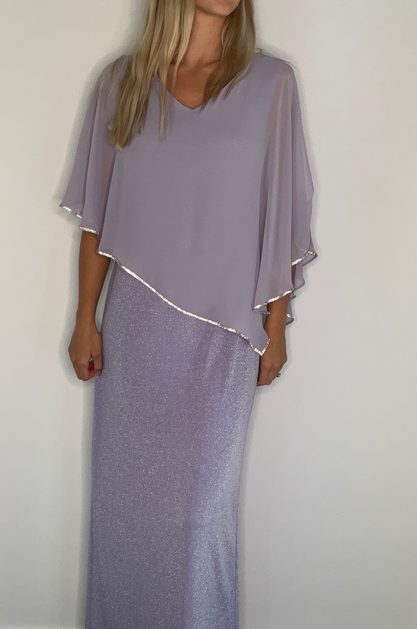 SHIMMER AND CRYSTAL VIOLET GOWN