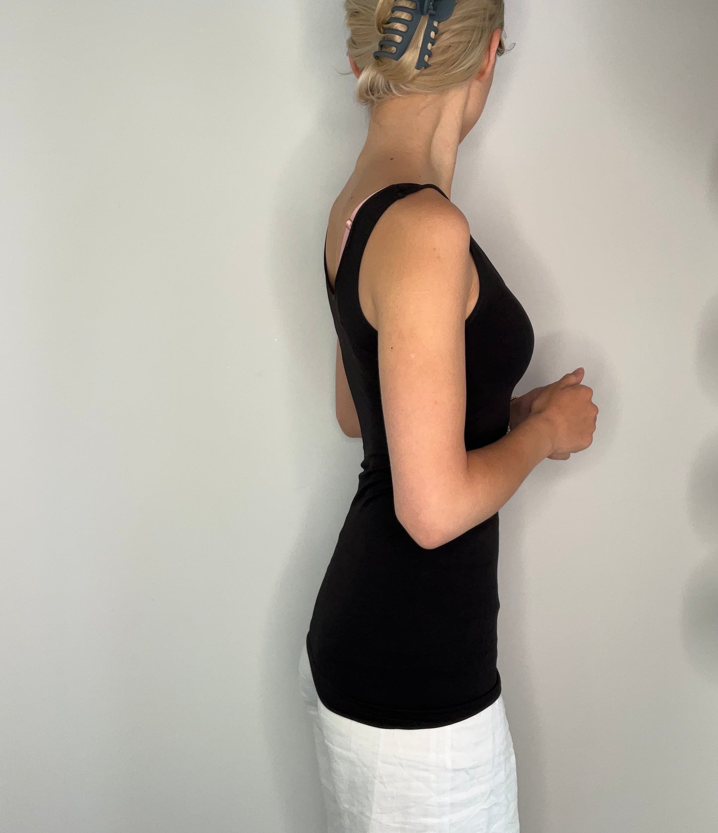 SPANDEX SCOOP NECK TANK