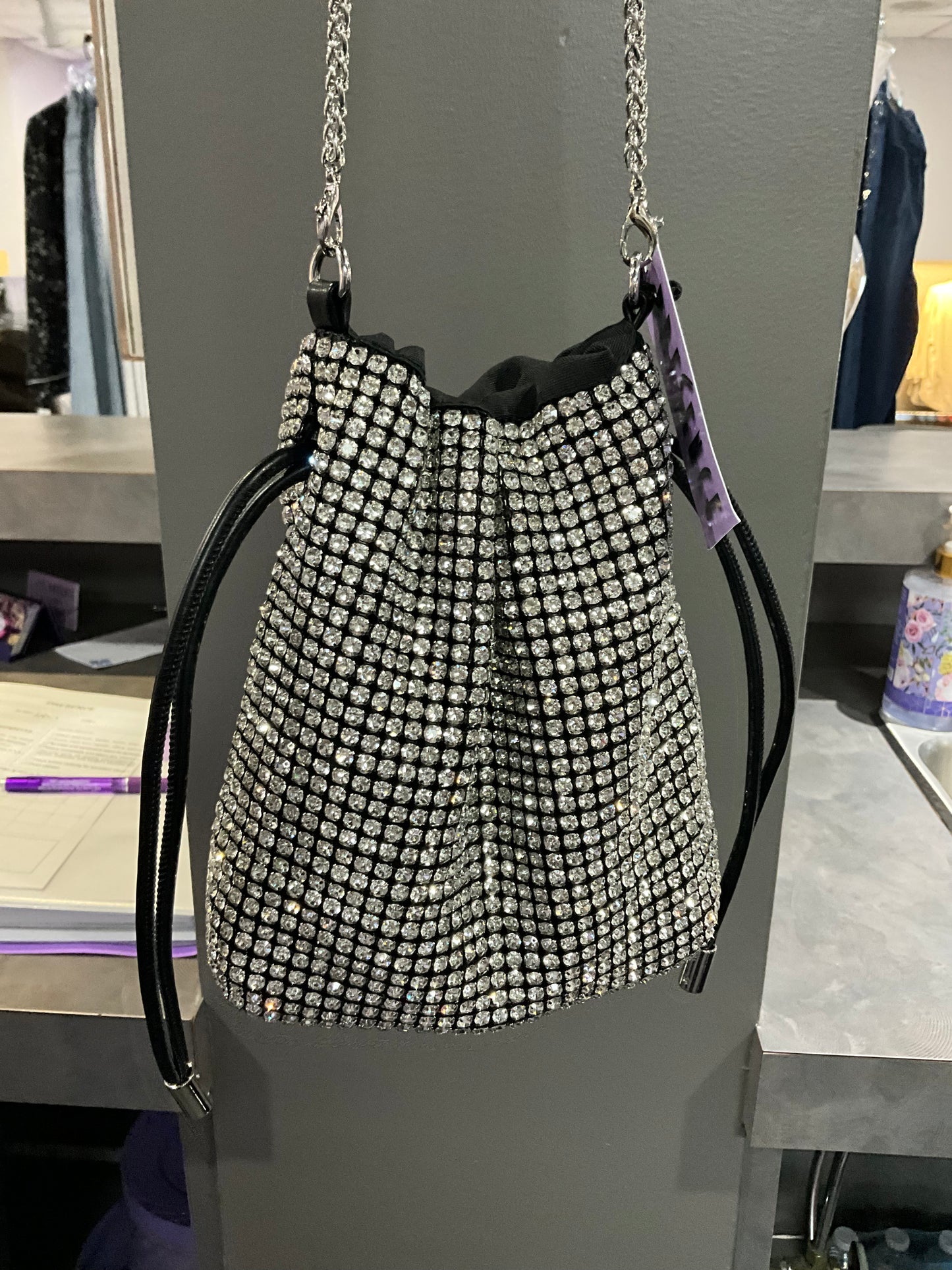 SWAROVSKI CRYSTAL CROSSBODY BAG