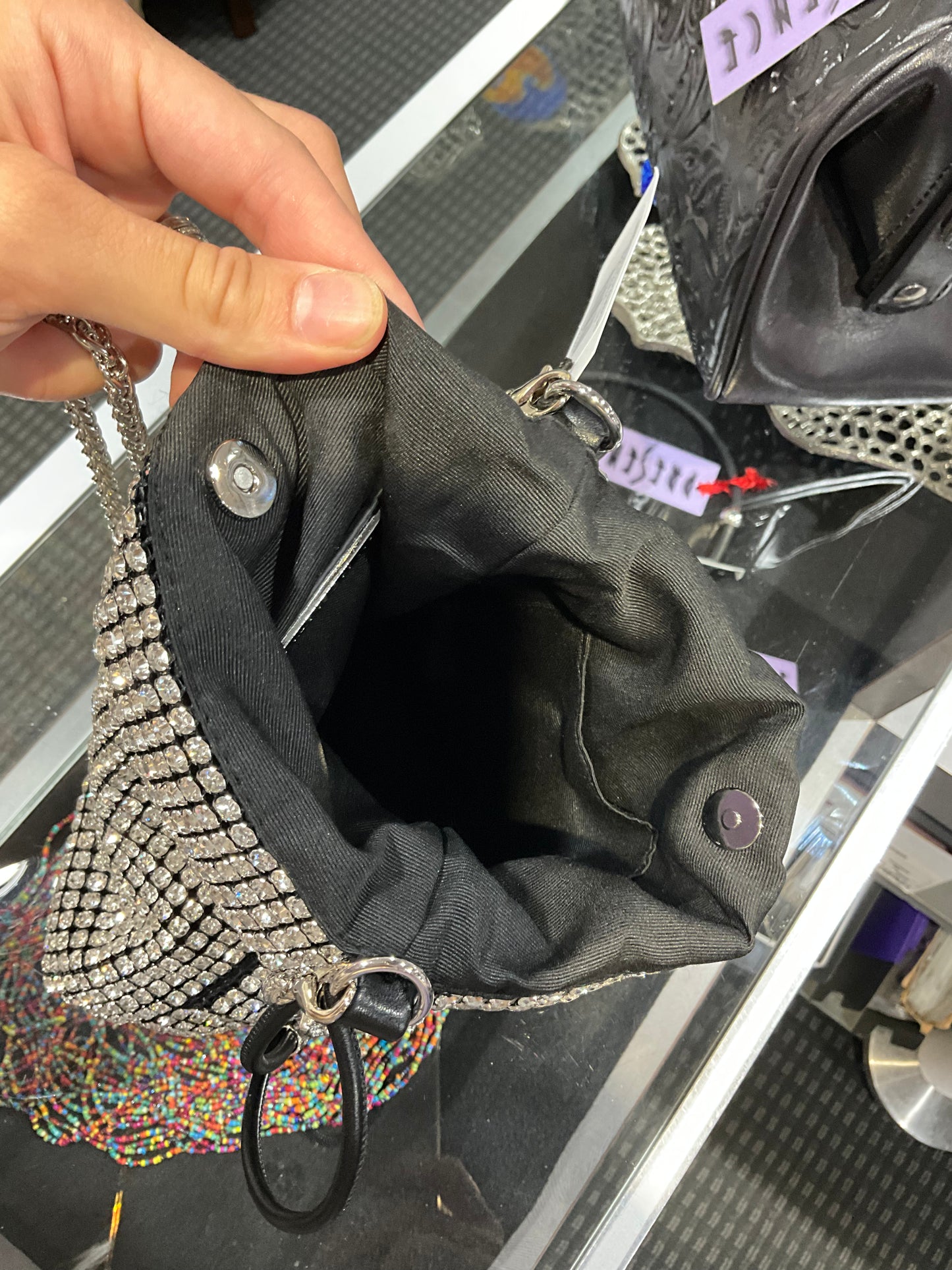 SWAROVSKI CRYSTAL CROSSBODY BAG
