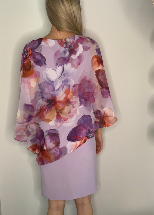 LILAC NIGHTS CRYSTAL OVERLAY DRESS