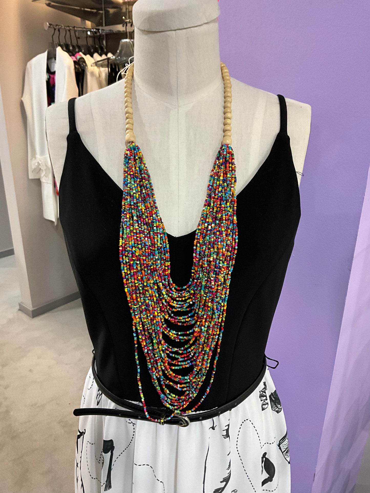 RAINBOW BEADED NECKLACE