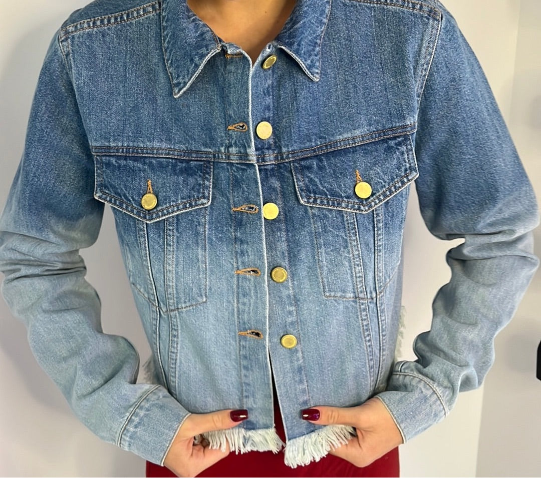 FRINGE JEAN JACKET