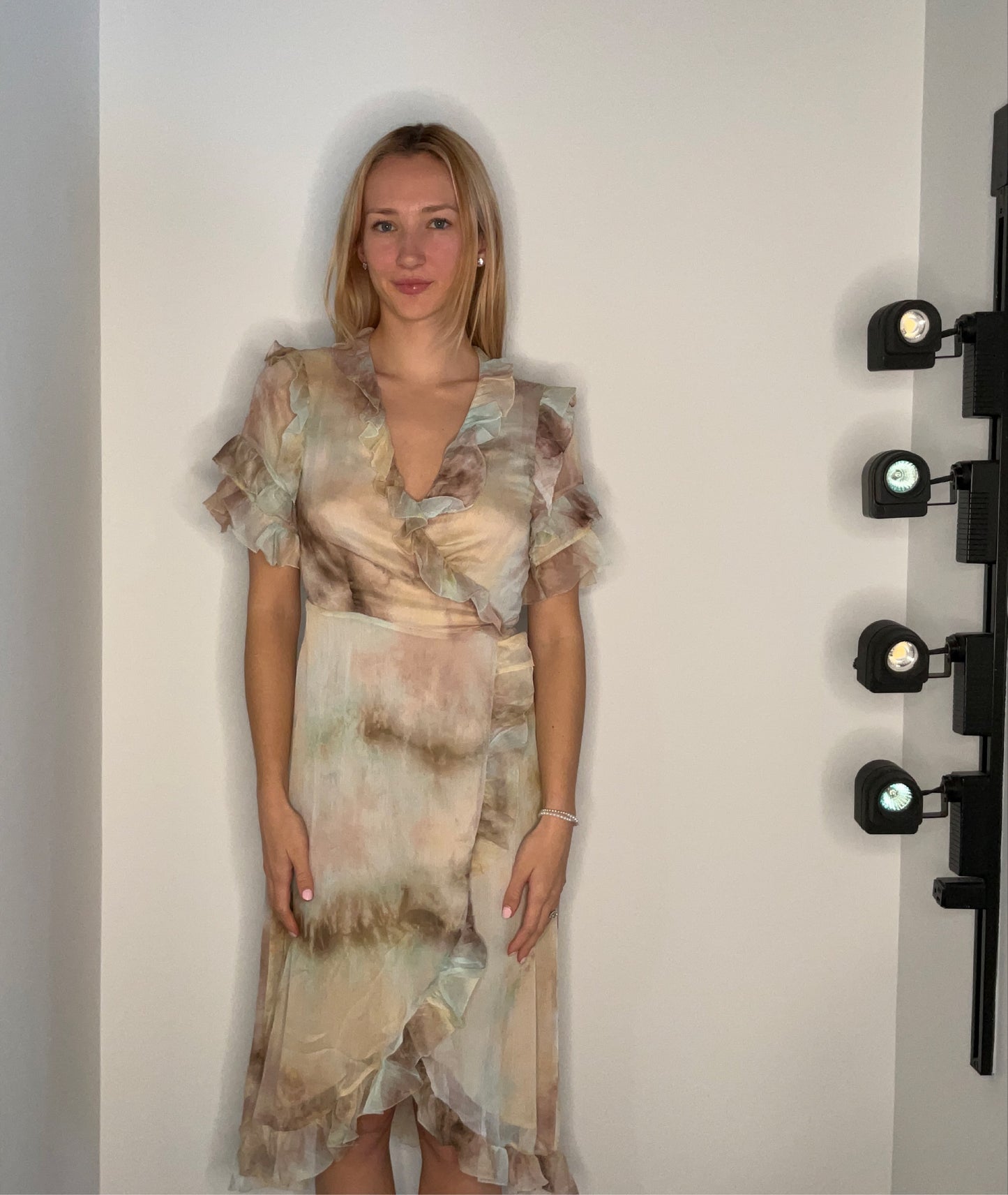TIE DYE WRAP DRESS