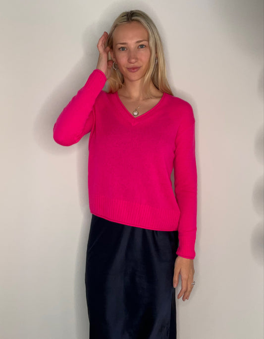 VNECK CASHMERE SWEATER