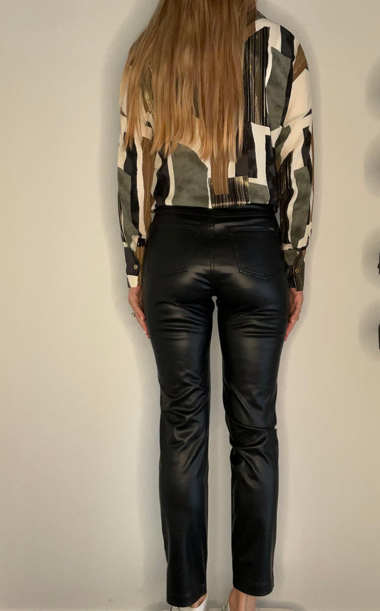 ROCK AND ROLL FAUX LEATHER PANT