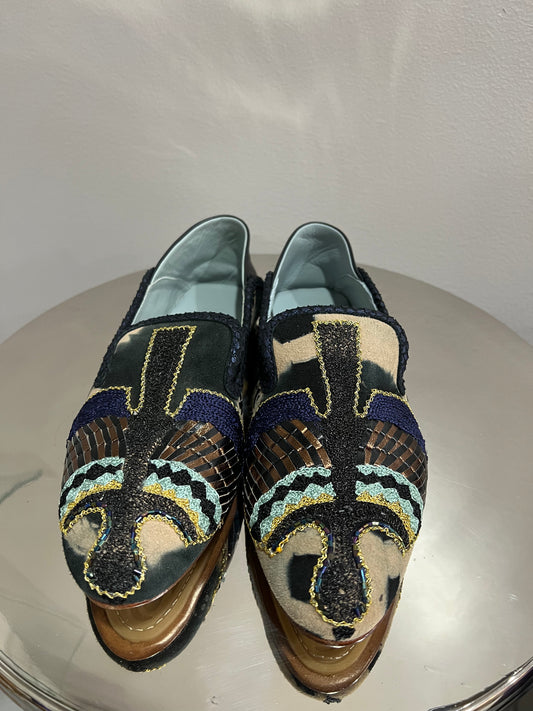 COLLAPSABLE BEADED MOCASSIN