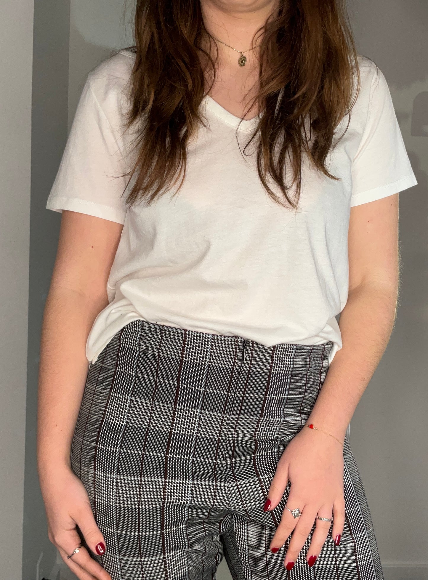PLAID ZIP FRONT