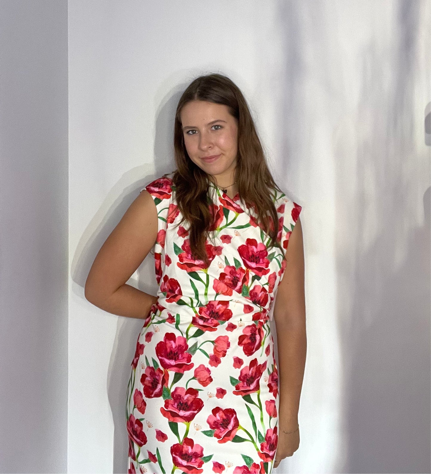 FLORAL SHEATH DRESS
