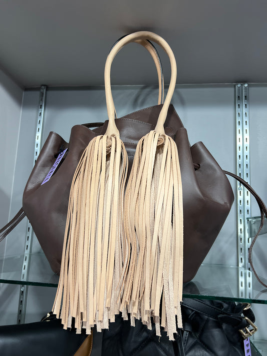 TASSEL ITALIAN LEATHER BAG