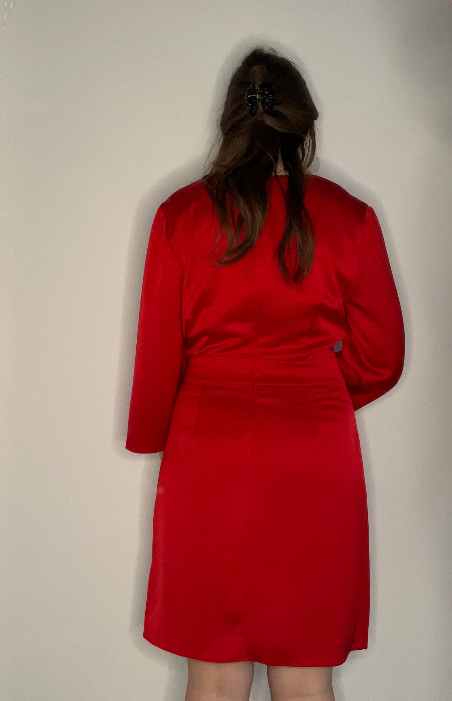 LIPSTICK RED GLAMOUR DRESS